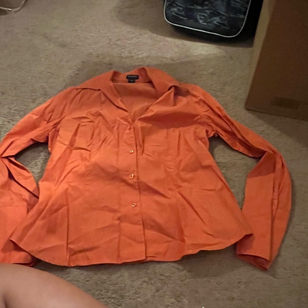 Juliana collezione orange blouse 14‎